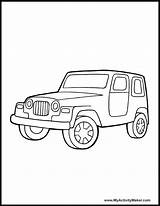 Jeep Coloring Pages Safari Color Drawing Wrangler Printable Army Clipart Colouring Outline Military Truck Transportation Classroom Teacher Getdrawings Jeeps Getcolorings sketch template