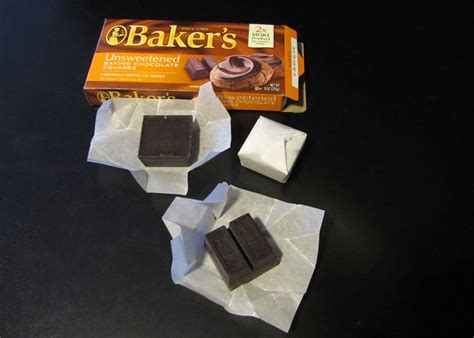 smells  food   bakers unsweetened chocolate squares