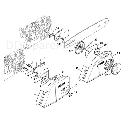 stihl ms  parts diagram