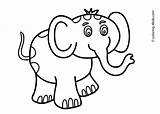 Kids Animals Coloring Drawing Animal Drawings Pages Book Printable Color Children Elephant Books Colouring Draw Toddlers Clipart Easy Cute Toddler sketch template