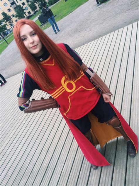 Full Body Picture Of My Quidditch Ginny Weasley Cosplay