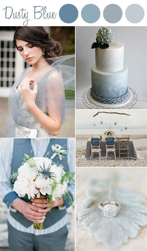 dusty grey blue wedding color ideas wedding themes beach wedding colors dusty blue weddings