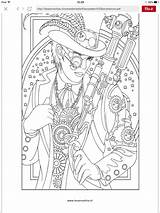 Coloring Steampunk Pages Choose Board Dover Publications sketch template