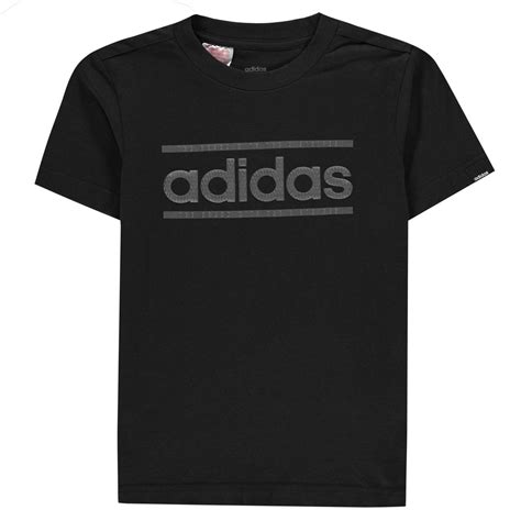 adidas classic logo junior tee shirt boys kids top crew neck lightweight  shirt ebay