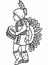 Native Coloring American Pages Printables Getcolorings Printable Color sketch template