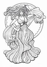 Nouveau Fairy Coloring Pages Qoo Tryout Monster Adult Colouring Fantasy Deviantart Girls People sketch template