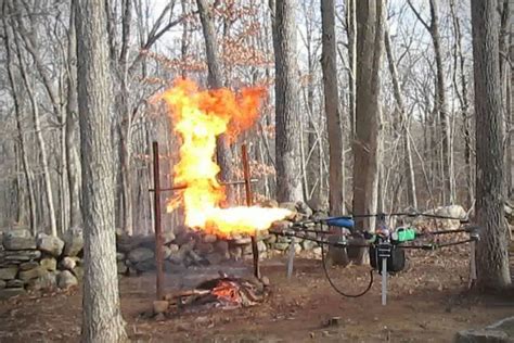 drone  flamethrower roasts holiday turkey   boss mikeshouts