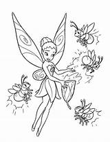 Coloring Tinkerbell Pages Firefly Printable Fairy Disney Kids Four Color Sheets Colouring Print Colorluna Frozen Cartoon Fee Fairies Bell Characters sketch template
