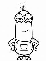 Minion Coloring Minions Kevin Pages Draw Step Drawing Stencil Stenciling Svg Dragoart sketch template