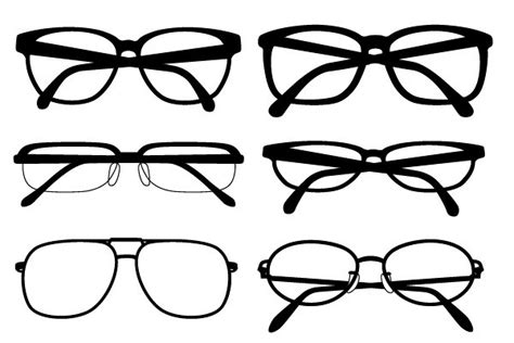 Silhouette Glasses Vector Vector Free Fashion Vectors
