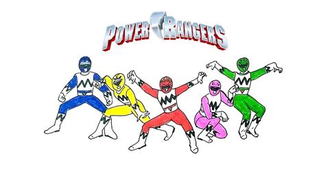 draw  power rangers youtube