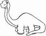 Dinosaur Coloring Template Printable Clipart Pages Brontosaurus Outline Clip Dinosaurs Drawing Templates Cliparts Baby Easy Colouring Dino Bones Line Kids sketch template