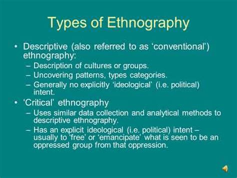 ethnographic research lecture youtube