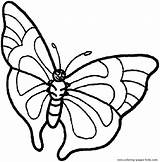 Butterfly Coloring Pages Color Butterflies Flying Animal Printable Papillon Print Para Back Printables sketch template