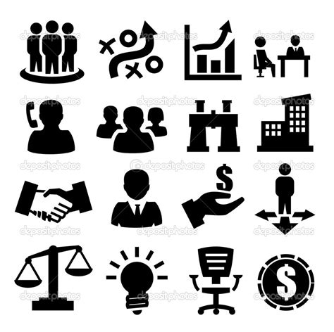 business icons vector images  business icon set human resources icons