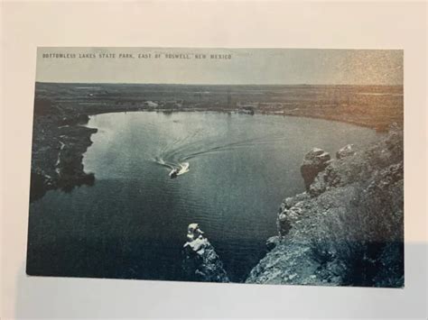 Vintage Bottomless Lake State Park East Of Roswell New Mexico Postcard