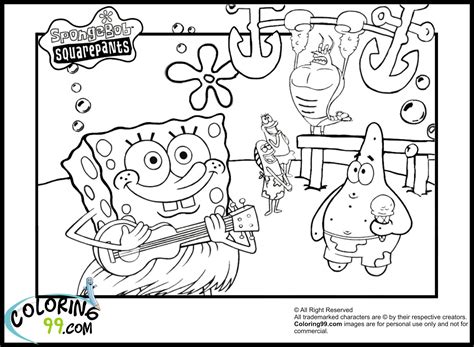 spongebob coloring pages minister coloring