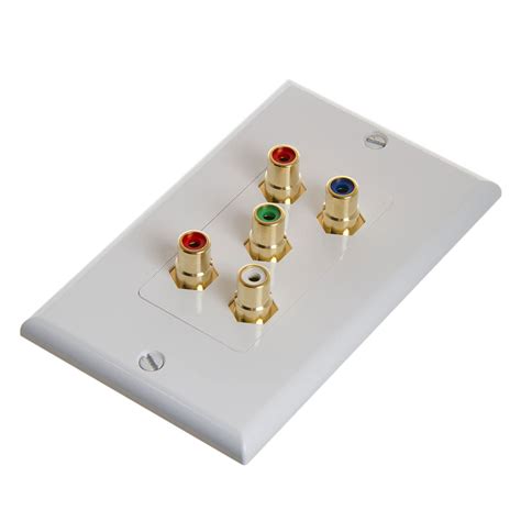 rca wall plate  component video  audio  rca