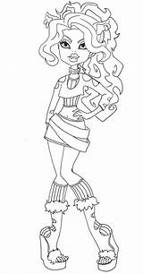 Monster Clawdeen Coloringkids sketch template
