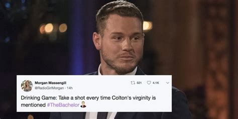 funny tweets memes about colton s virginity on the bachelor popsugar entertainment uk