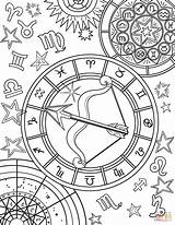 Coloring Zodiac Sagittarius Pages Sign Signs Printable Signe Coloriage Adult Zodiaque Sagittaire Imprimer Star Color Du Popular Sheets Supercoloring Choose sketch template