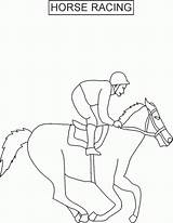 Horse Racing Coloring Pages Melbourne Cup Jockey Activities Craft Colour Printable Kids Horses Color Print Derby Colouring Crafts Paper Horsey sketch template