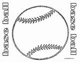 Coloring Pages Baseball Sports Kids Ball Clipart Bat Library Printables Easy Comments sketch template