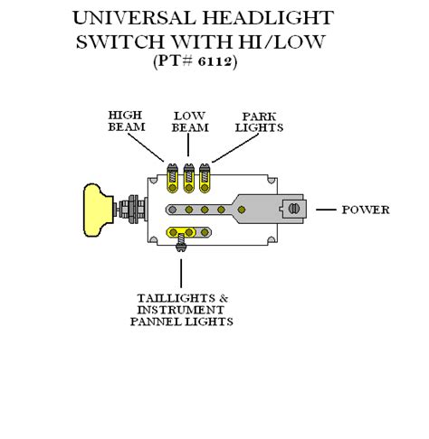 ford headlight switch wiring diagram wiring diagram