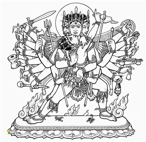 hindu gods  goddesses coloring pages divyajanan