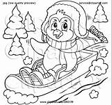 Sledding Visekart sketch template