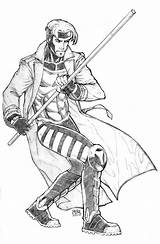 Gambit Marvel Rogue Xmen Rogues Sketches sketch template