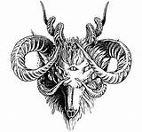 Goat Satanic Imgbuddy sketch template