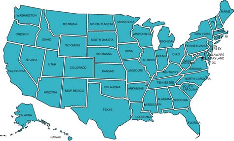 images  printable  usa states shapes map  state names