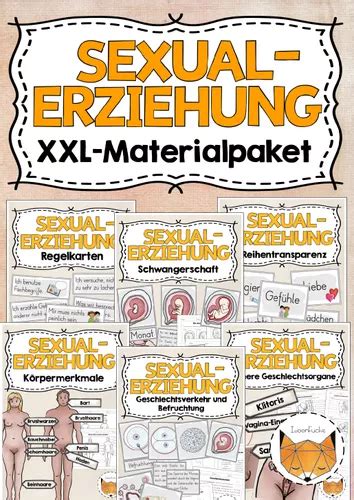 sexualerziehung materialpaket unterrichtsmaterial in den fächern