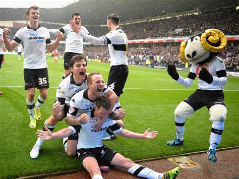 Derby County 5 Nottingham Forest 0 Match Report Forest See Play Off