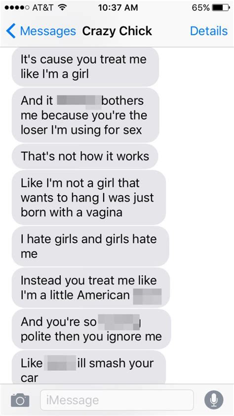 Girl Goes On Absolutely Insane Text Rant When Guy Refuses