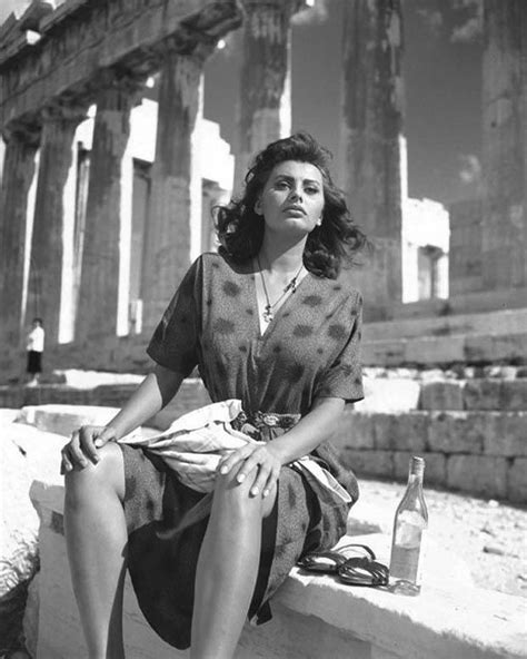 Sophia Lauren At The Acropolis 🇬🇷 Tbt 1957 Sophialauren Acropolis