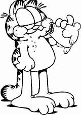 Garfield Pooky sketch template