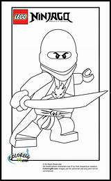 Ninjago Coloring Lego Pages Kai Kids Template sketch template
