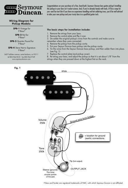 seymour duncan jazz wiring diagrams