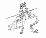 Calamity Blazblue Trigger Faye Litchi Ling Character Coloring Pages Profil Another sketch template