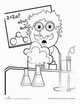 Scientist Coloring Mad Worksheet Lab Science Safety Education Explosion Humorous Oh Future Enjoy Take There sketch template