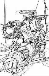 Aragorn Coloring Gimli Legolas Pages Anchan Deviantart Rings Lord Book Elves Lotr Visit Books Template Adult Tolkien sketch template
