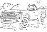 Toyota Coloring Tacoma Pages Truck Drawing Printable 4x4 Cruiser Land Trucks Print Categories Pickup Template sketch template