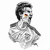 Thomas Muller Worldcup Fifa sketch template