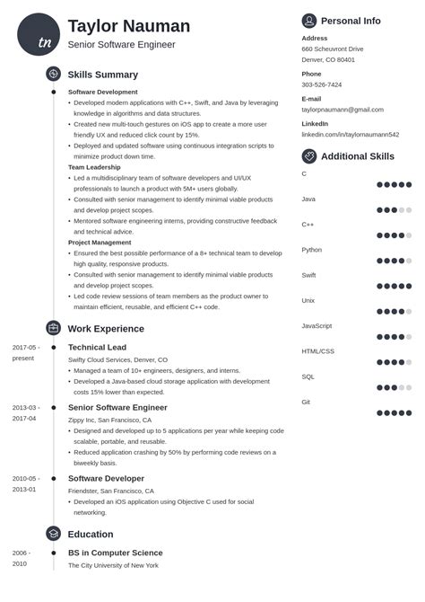 hybrid resume template  examples   job