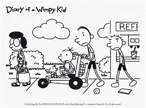 diary   wimpy kid coloring page  coloring pages