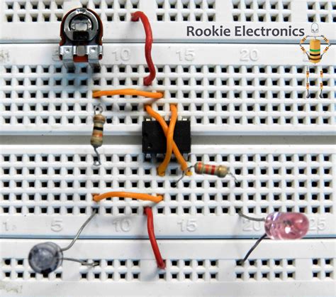 flashing led   timer rookie electronics electronics robotics projects