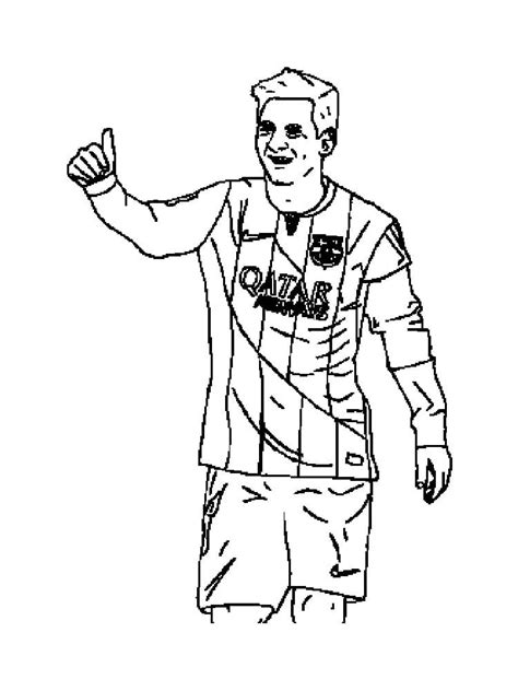 lionel messi soccer coloring page