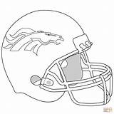 Ausmalbilder Broncos Helmet Helm sketch template